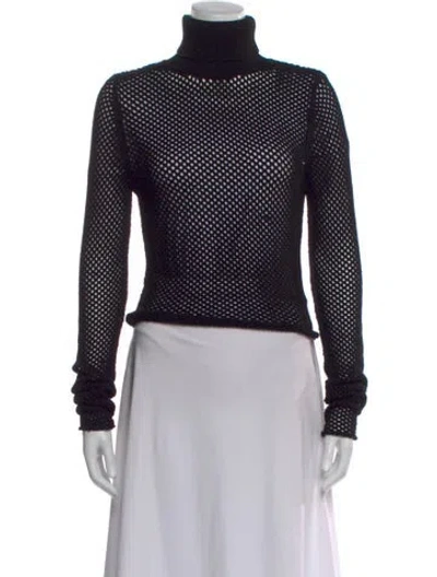 Pre-owned A.l.c Turtleneck Sweater In Black
