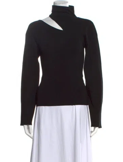 Pre-owned A.l.c Turtleneck Sweater In Black