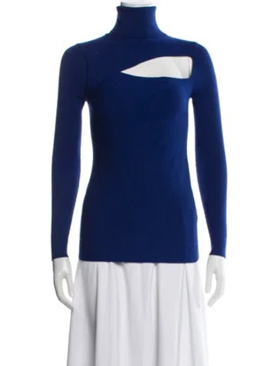 Pre-owned A.l.c Turtleneck Sweater In Blue