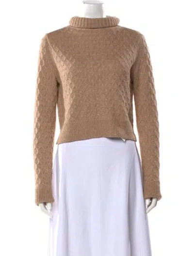 Pre-owned A.l.c Turtleneck Sweater In Brown