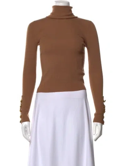 Pre-owned A.l.c Turtleneck Sweater In Brown