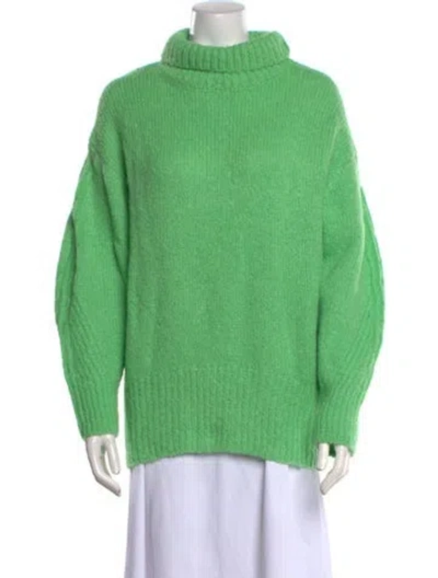 Pre-owned A.l.c Turtleneck Sweater In Green