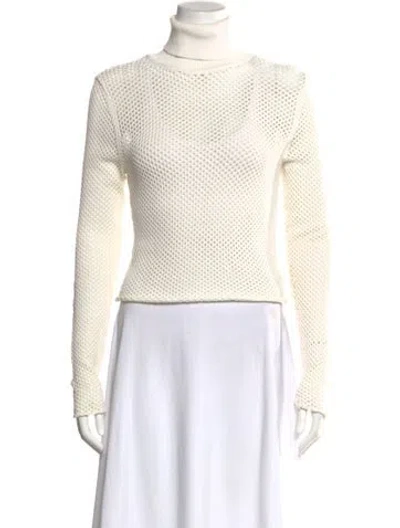 Pre-owned A.l.c Turtleneck Sweater In Neutral