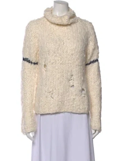 Pre-owned A.l.c Turtleneck Sweater In Neutral