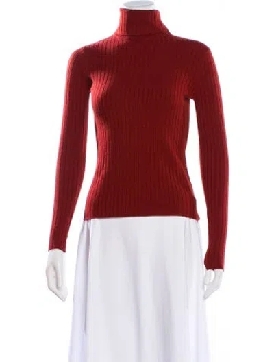Pre-owned A.l.c Turtleneck Sweater In Red