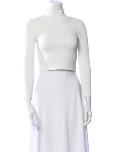 Pre-owned A.l.c Turtleneck Sweater In White