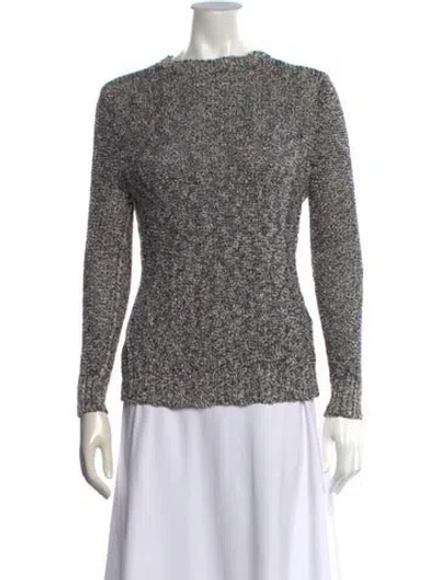 Pre-owned A.l.c Tweed Pattern Crew Neck Sweater In Gray