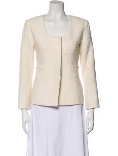 Pre-owned A.l.c Tweed Pattern Jacket In Neutral