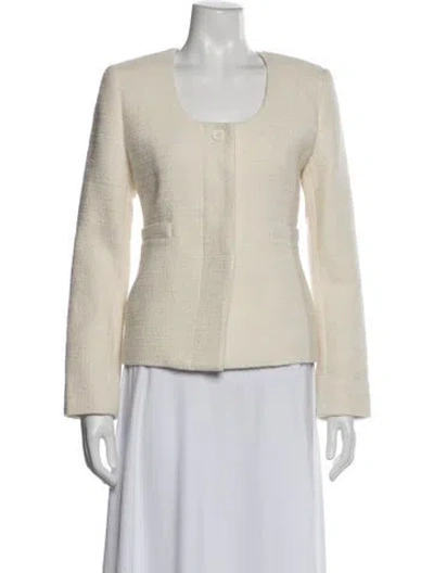 Pre-owned A.l.c Tweed Pattern Jacket In Neutral