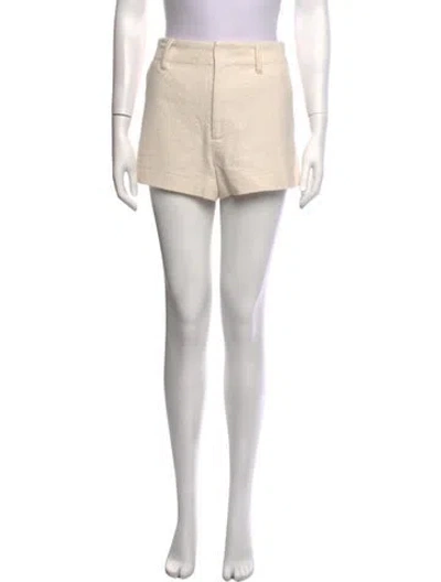 Pre-owned A.l.c Tweed Pattern Mini Shorts W/ Tags In Neutrals
