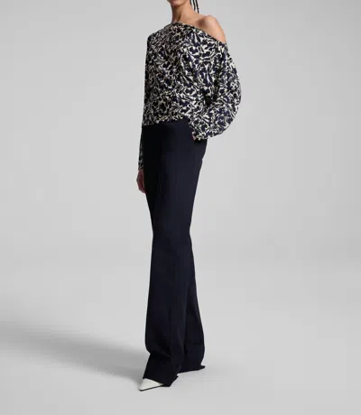 A.l.c Tyler Top In Navy And Cream In Multi