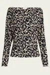 A.l.c Tyler Asymmetric Floral-print Top