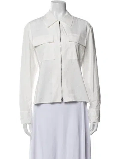 Pre-owned A.l.c Utility Jacket In White