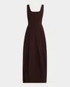 A.l.c Veda Stretch Cotton Midi Dress In Ganache