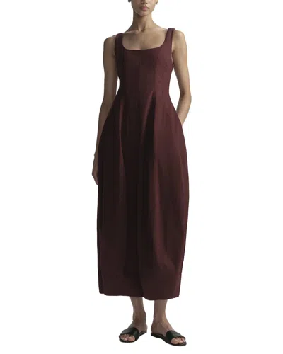 A.l.c . Veda Dress In Burgundy