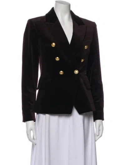 Pre-owned A.l.c Velour Blazer In Brown