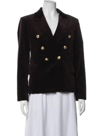 Pre-owned A.l.c Velvet Blazer In Brown