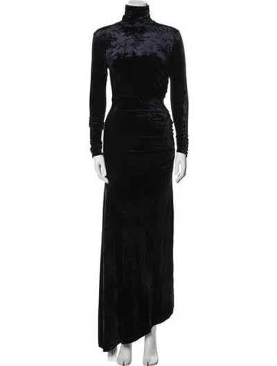 Pre-owned A.l.c Velvet Long Dress In Blue