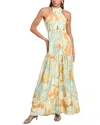 A.l.c Veronica Cutout Printed Cotton-poplin Maxi Dress In Orange