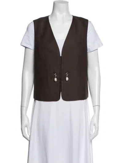 Pre-owned A.l.c Vest In Brown
