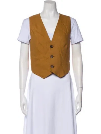 Pre-owned A.l.c Vest W/ Tags In Brown