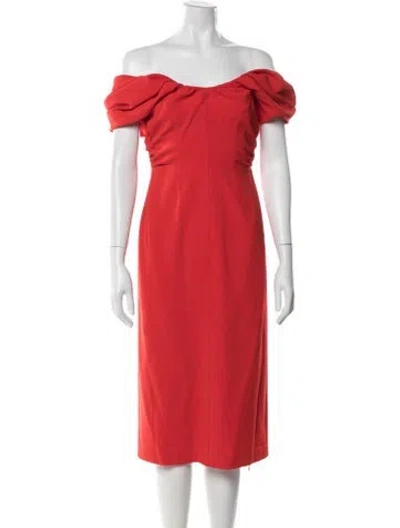 Pre-owned A.l.c Vintage Knee-length Dress In Red
