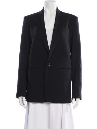 Pre-owned A.l.c Virgin Wool Blazer In Blue
