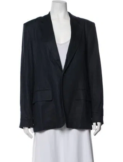 Pre-owned A.l.c Virgin Wool Blazer In Blue