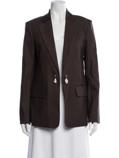 Pre-owned A.l.c Virgin Wool Blazer In Brown