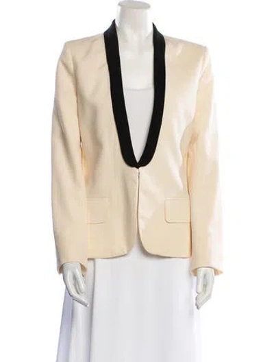 Pre-owned A.l.c Virgin Wool Blazer In Neutral
