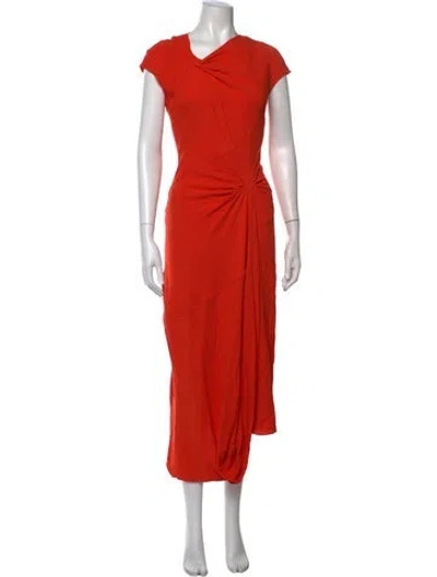 Pre-owned A.l.c Virgin Wool Midi Length Dress In Orange
