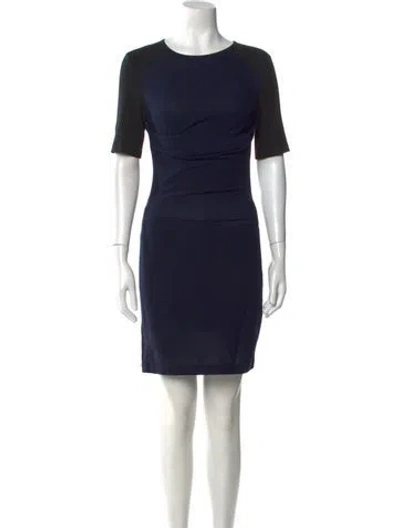 Pre-owned A.l.c Virgin Wool Mini Dress In Multi