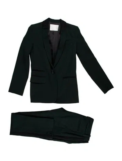 Pre-owned A.l.c Virgin Wool Pantsuit In Green