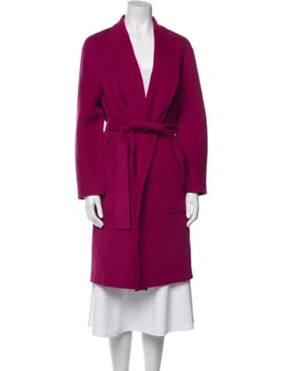Pre-owned A.l.c Virgin Wool Trench Coat In Pink