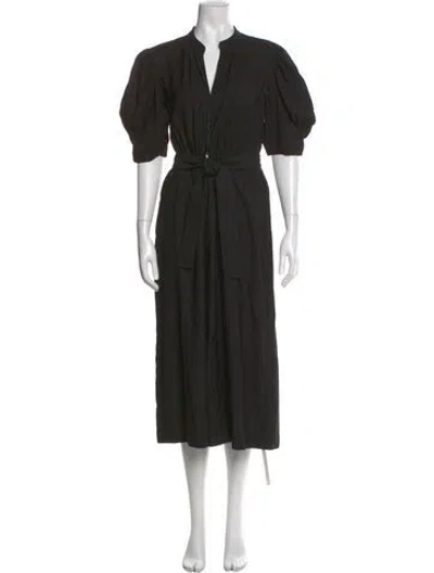 Pre-owned A.l.c V-neck Jumpsuit In Black