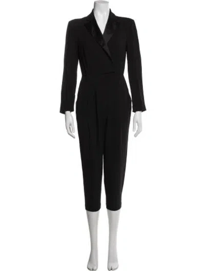 Pre-owned A.l.c V-neck Jumpsuit In Black