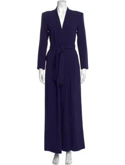 Pre-owned A.l.c V-neck Jumpsuit In Blue