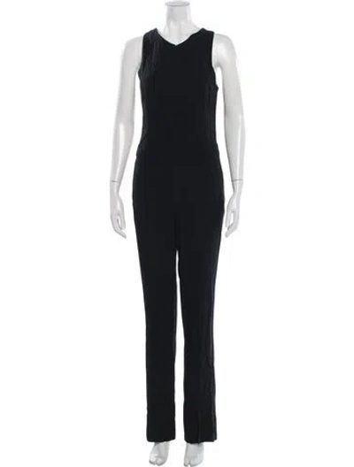 Pre-owned A.l.c V-neck Jumpsuit In Blue