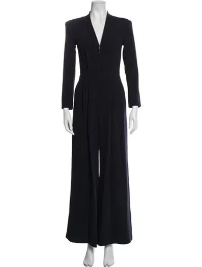 Pre-owned A.l.c V-neck Jumpsuit In Blue
