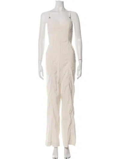 Pre-owned A.l.c V-neck Jumpsuit In Green