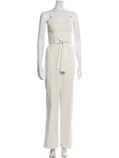 Pre-owned A.l.c V-neck Jumpsuit In Neutral