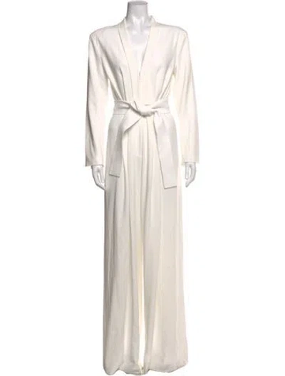 Pre-owned A.l.c V-neck Jumpsuit In Neutrals