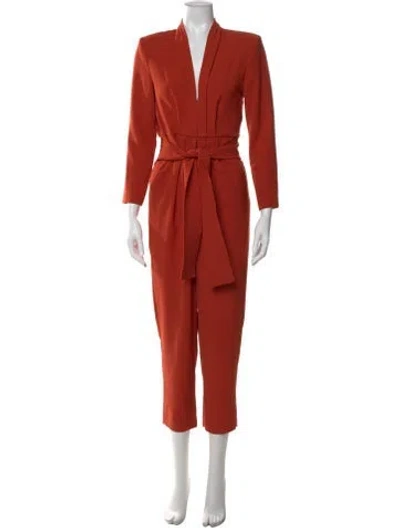 Pre-owned A.l.c V-neck Jumpsuit In Orange