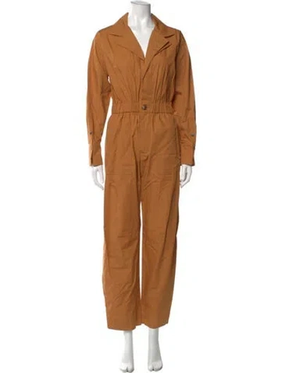 Pre-owned A.l.c V-neck Jumpsuit In Orange