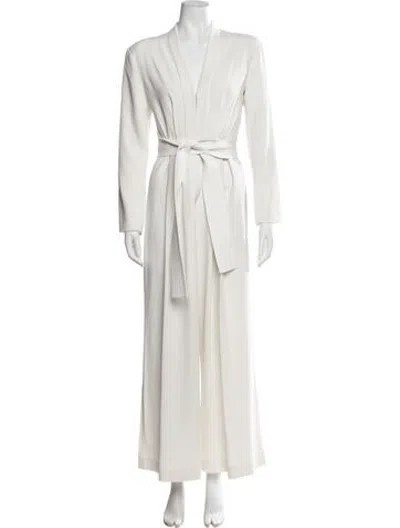Pre-owned A.l.c V-neck Jumpsuit In Pink
