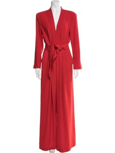 Pre-owned A.l.c V-neck Jumpsuit In Red