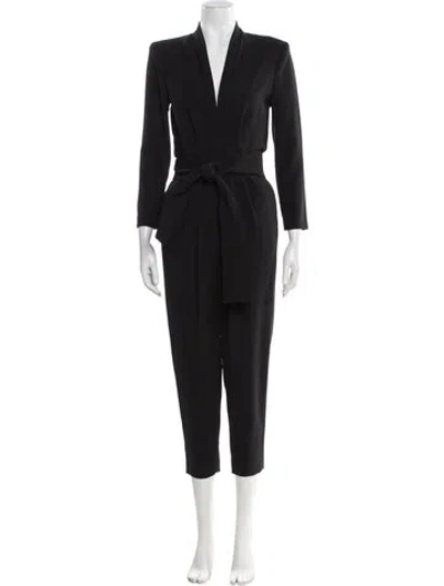 Pre-owned A.l.c V-neck Jumpsuit W/ Tags In Black