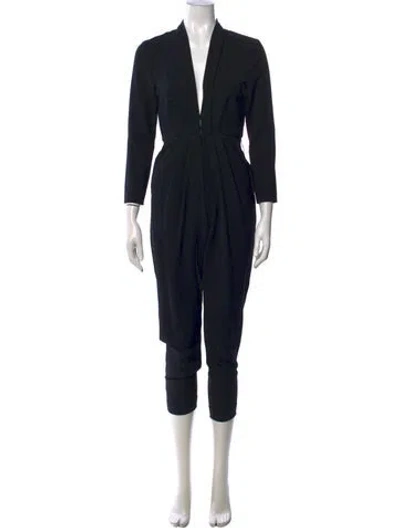 Pre-owned A.l.c V-neck Jumpsuit W/ Tags In Black