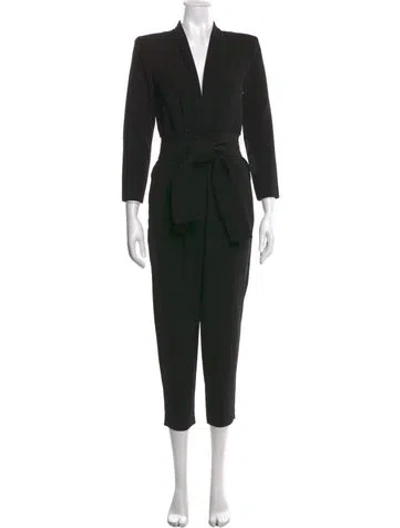 Pre-owned A.l.c V-neck Jumpsuit W/ Tags In Black