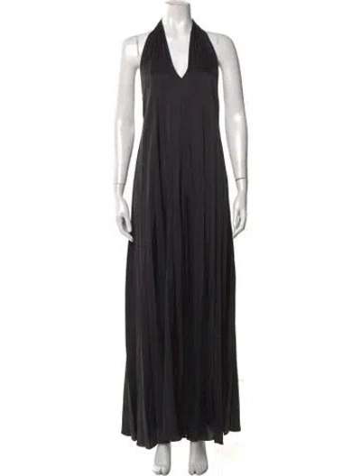 Pre-owned A.l.c V-neck Jumpsuit W/ Tags In Black